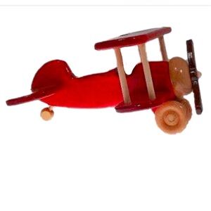 Classic Red Biplane by Woodstock Toymaker LimitedEdition Like Snoopy Flying Ace